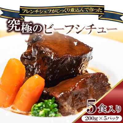 ふるさと納税 中間市 究極のビーフシチュー!フレンチシェフがじっくり煮込んで作った、ビーフシチュー(5食入り)