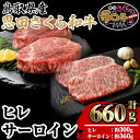 【ふるさと納税】鳥取和牛セット(ヒレ計300g・サーロイン計360g)牛肉 国産 肉 和牛 お肉 焼肉 焼き肉 ヒレ サーロイン ステーキ 山陰 セット 冷凍 コンシェルジュ 【sm-BP009】【フジキコーポレーション】