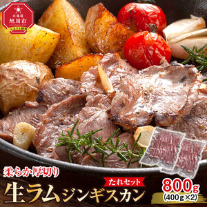 柔らか厚切り生ラムジンギスカン　800ｇ　たれセット ｜ ジンギスカン _04829