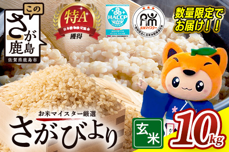 令和7年産 佐賀県産 さがびより 10kg 玄米【16年連続 特A評価】B-21