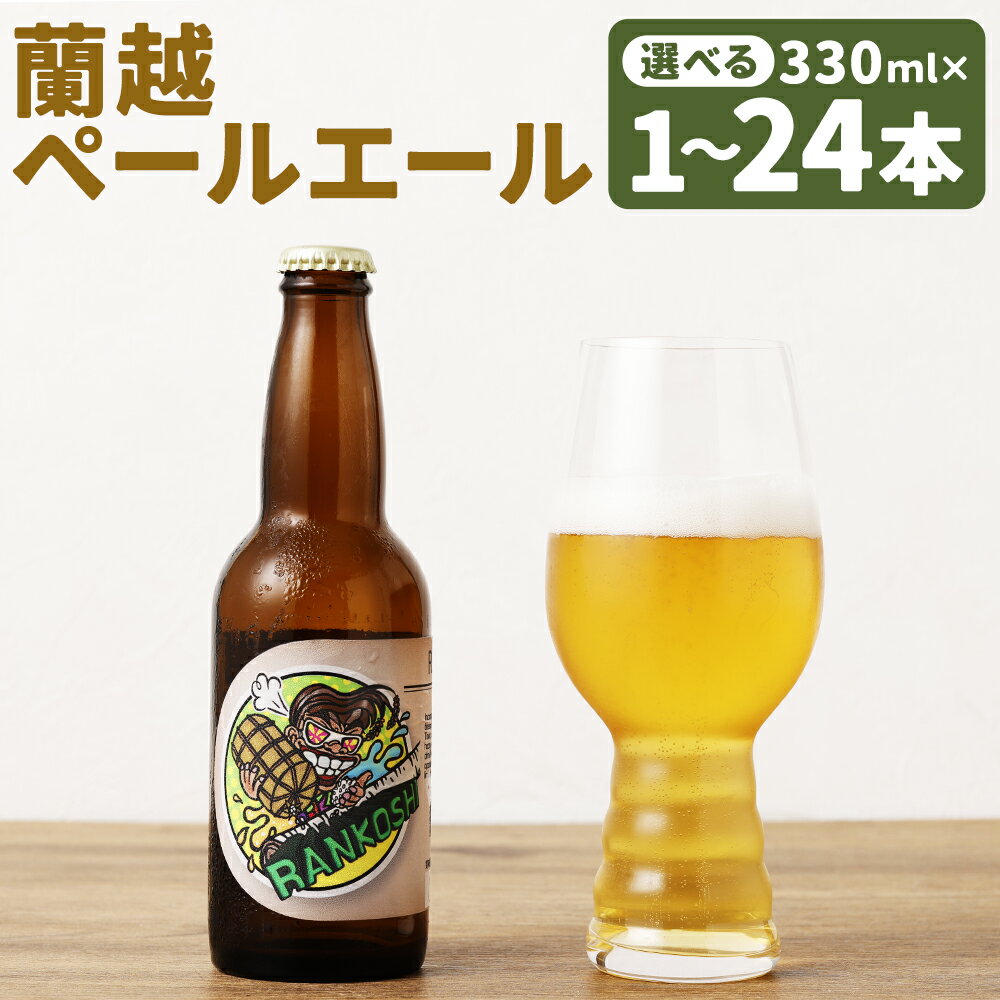 【ふるさと納税】R.P.L 蘭越ペールエール 330ml 1本/3本/6本/24本 選べる本数 アルコール度数6％ ペールエール ビール お酒 アルコール 蘭越町 冷蔵 送料無料