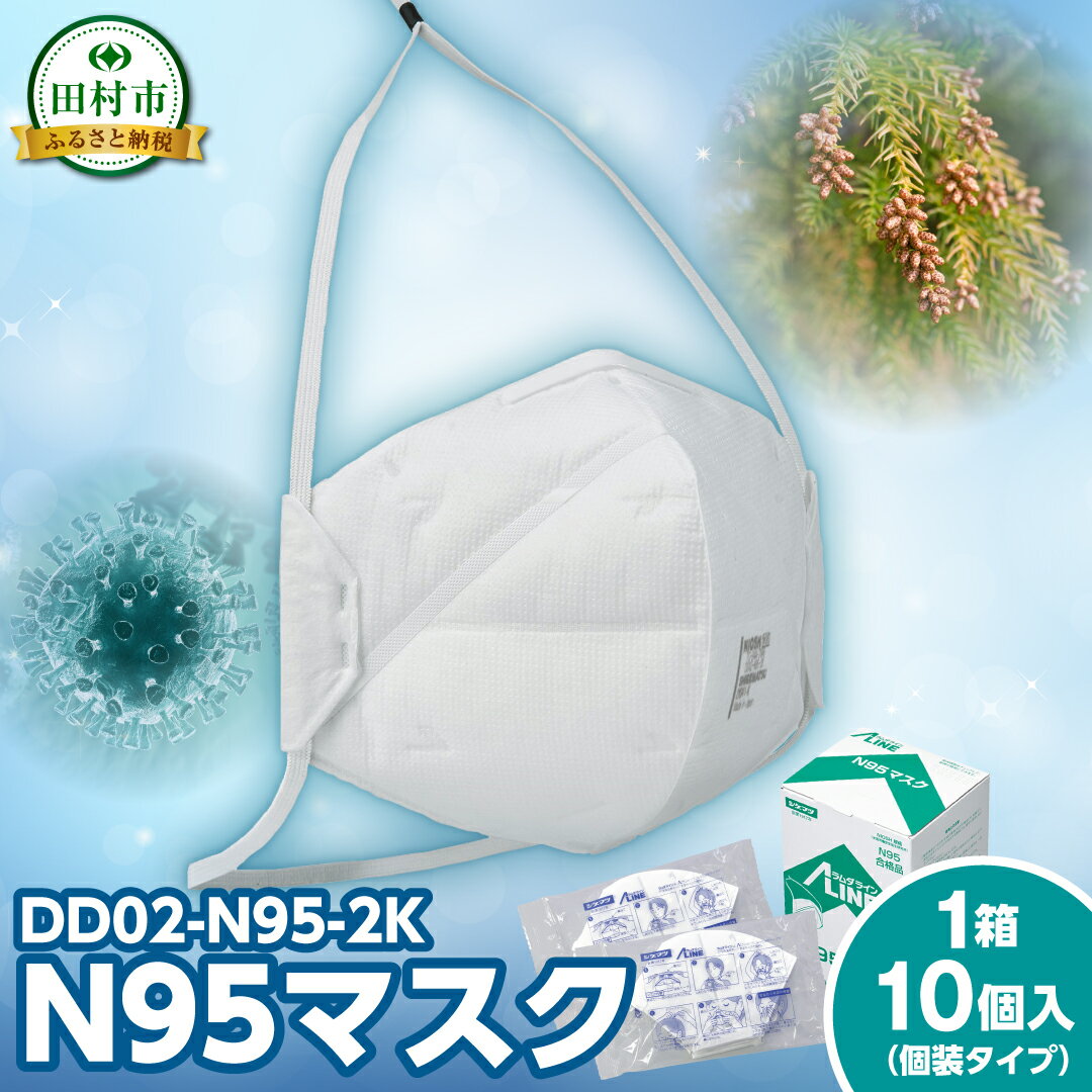 【ふるさと納税】N95マスク 1箱 10個入り （個袋タイプ） 感染予防 対策 福島県 田村市 重松製作所 シゲマツ