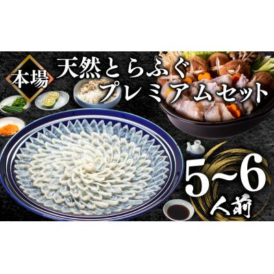 ふるさと納税 下関市 ふぐ 天然 プレミアムセット 5~6人前 刺身 200g 冷凍 BV012_1