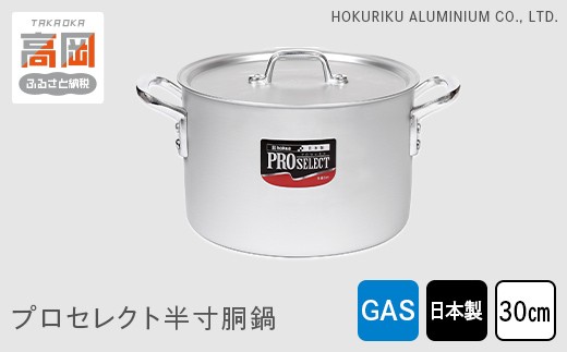 
            【ガス火用】プロセレクト半寸胴鍋30cm FAD-1070
          
