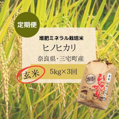 ふるさと納税 三宅町 【3回定期便】ひのひかり 玄米5kg×3回 全15kg 奈良県 三宅町 ヒノヒカリ 志埜米穀店 |  | 01