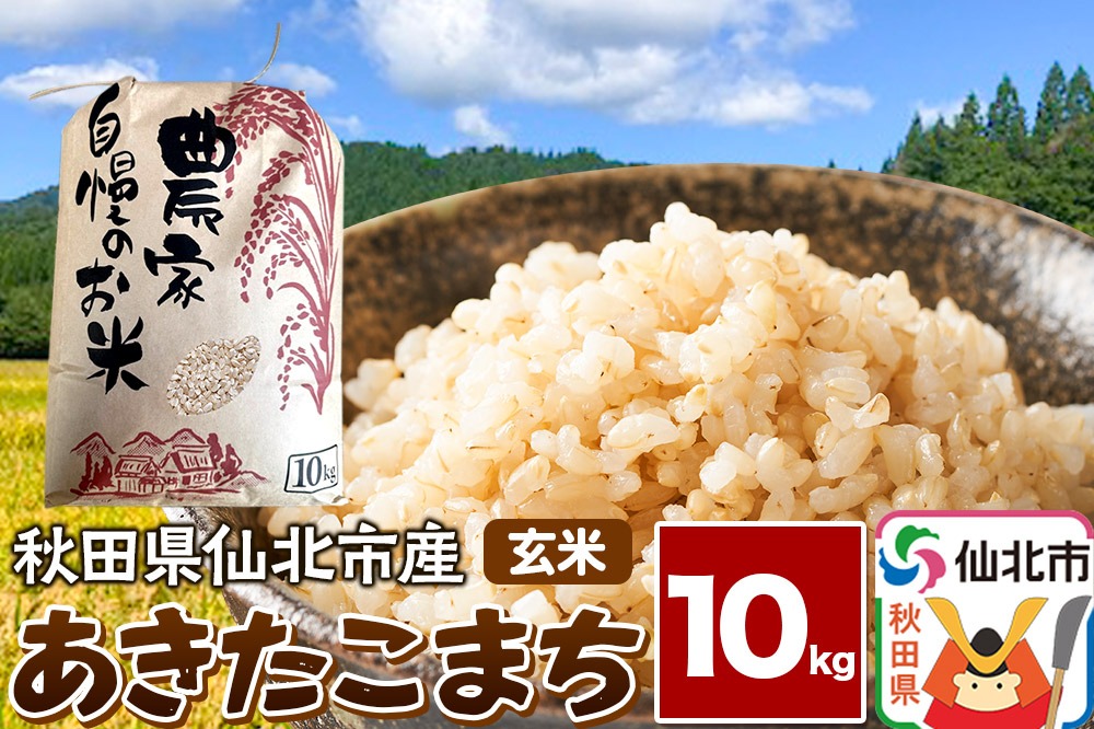 【玄米】令和7年産 あきたこまち 10kg 米 お米 こめ 秋田県 仙北市産|02_kwm-021001