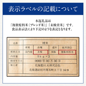 1-4 【年内配送12月15日入金まで】訳あり 北海道ブレンド米 2合(300g) 簡易包装 お試し within2025