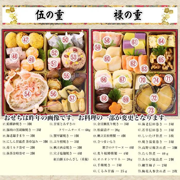 【京都祇園 岩元】冷蔵おせち六段重「極」約7～8人前｜本格 料亭おせち 毎年完売必至 人気