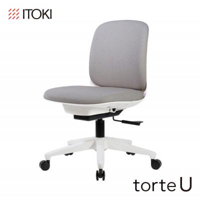 ふるさと納税 近江八幡市 イトーキ『トルテU』5本脚 抵抗付ウレタン双輪キャスタータイプ 張地:ライトグレーT