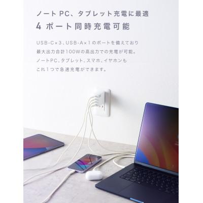 ふるさと納税 守口市 CIO USB充電器 急速充電対応 NovaPort QUAD2 100W 3C1A (ホワイト) |  | 03