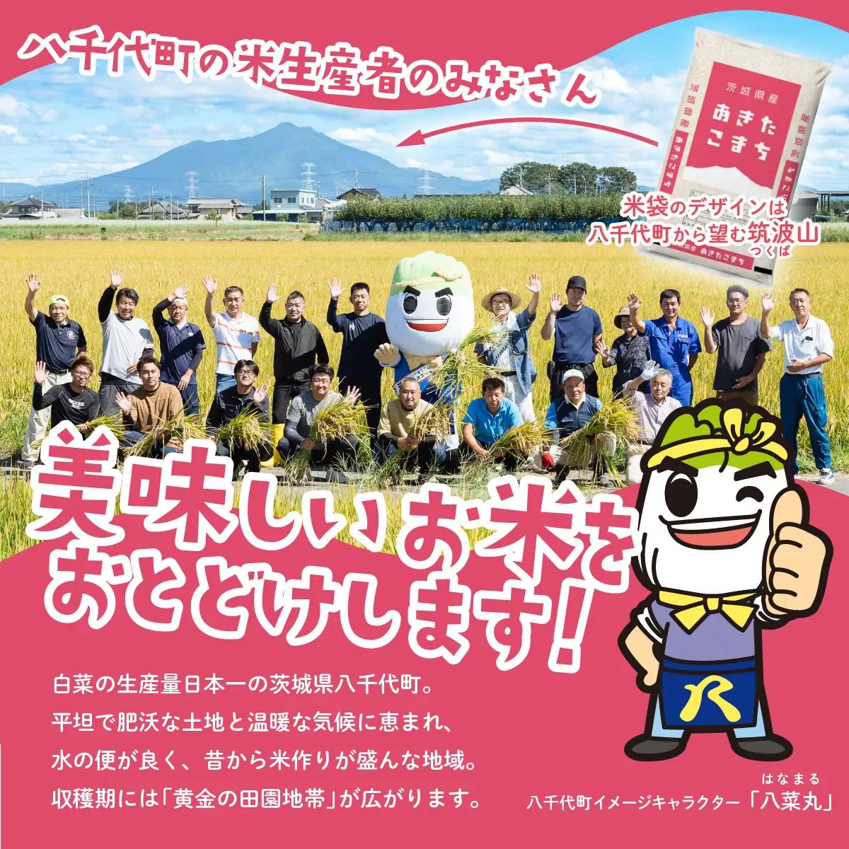 【精米】あきたこまち 10kg スピード発送 白米 10kg (5kg x 2袋) ブランド米 茨城県 八千代町