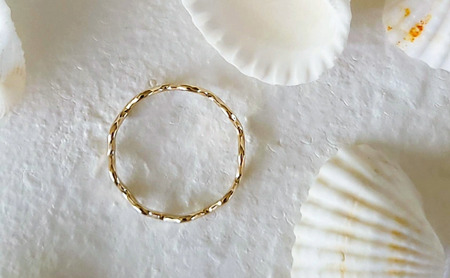 K14GF アクセサリー リング ゴールド ウェーブ リング 選べるサイズ 指輪 アクセサリー ジュエリー K14 ゴールドフィルド リング 