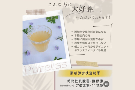 自然の恵みを封じこめた完全非加熱発酵エキス『ピュアラス酵素』500ml/１本【非加熱酵素ドリンク 健康 乳酸菌 酵素ドリンク 発酵食品 水戸市 水戸 茨城県】（EH-8）