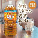 【ふるさと納税】『定期便：全4回』 健康ミネラルむぎ茶2L×6本 恵庭市 ふるさと納税 健康ミネラル麦茶 お茶 麦茶 定期便 ノンカフェイン 4ヶ月 定期 4回 北海道 恵庭【500009】