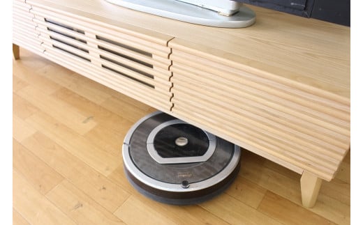 【開梱・設置】アゼル 150cm テレビボード（ナチュラル）　AX001