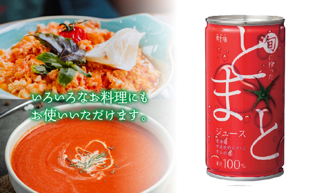 【2カ月定期便】旬にしぼったとまとジュース 24缶セット ITTAG103