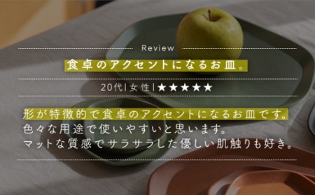 肥前吉田焼VoronoiプレートS-matwhite-2点 NAU020 