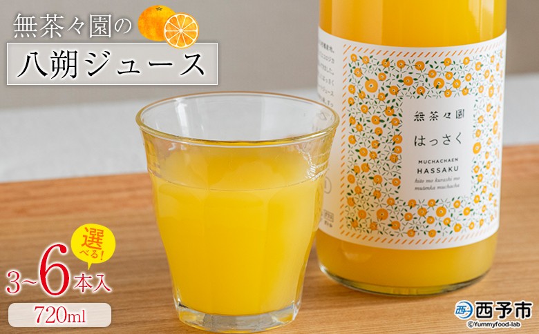 
                  ＜無茶々園の八朔ジュース 720ml 3～6本＞『1か月以内に順次出荷予定』柑橘 果物 オレンジ フルーツ ストレート 果汁100% 八朔 はっさく ハッサク 丸ごと 上品な甘さ ほろ苦さ すっきり 飲んで応援 特産品 無茶々園 愛媛県 西予市 【常温】
                