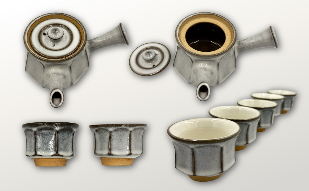 FK1 【要窯】面取り茶器セット