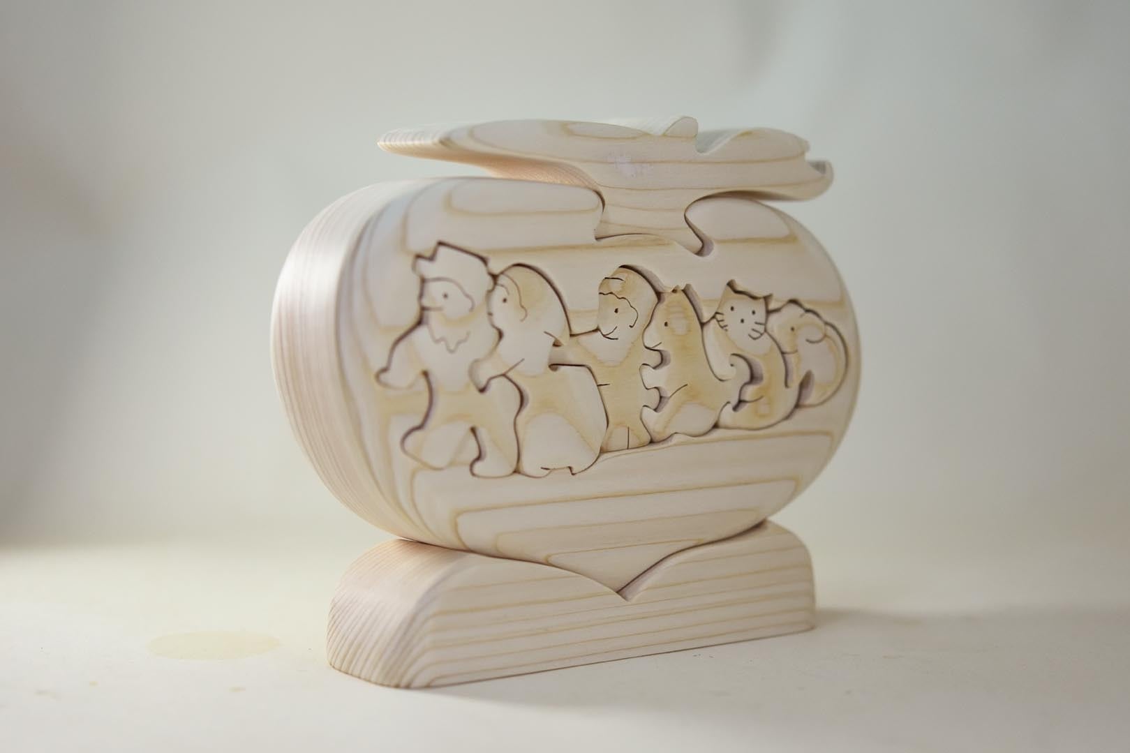 おおきなカブ　ヒノキ材 童話 プレゼント 木製パズル 知育玩具 かわいい 卓上 高級 手作り てづくり 木のおもちゃ 人気 木育 玩具 雑貨 積み木 送料無料_イメージ3