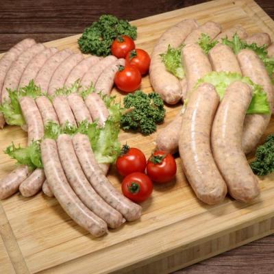 ふるさと納税 名古屋市 【合計1.2Kgボリューム満点】ミートガイ手作り生ソーセージセット(メープル&amp;スパイシー)