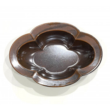 有田焼 飴釉 木瓜 蓋付耐熱皿 直火OK 24to3 西富陶磁器 A20-405_イメージ5