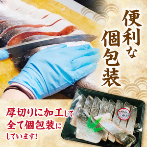 天然 紅鮭 甘塩 切り身 10切れ