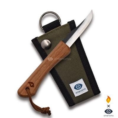ふるさと納税 三木市 Bushcraft knife feather65　フェザーステックが簡単!野外携帯ナイフ