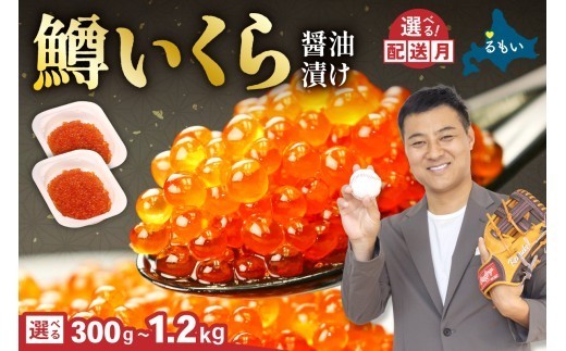 
                  【選べる量・配送月】いくら 醤油漬（鱒卵）300g/600g　人気 魚卵 高級 醤油漬け 小分け 北海道 ごはんのお供 海鮮 魚卵  魚貝類 保管便利 小分けタイプ いくら醤油漬  おせち  R001-022-O
                