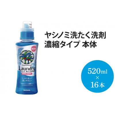 ふるさと納税 北茨城市 ヤシノミ 洗たく洗剤 濃縮タイプ 本体520ml×16本(AP103)