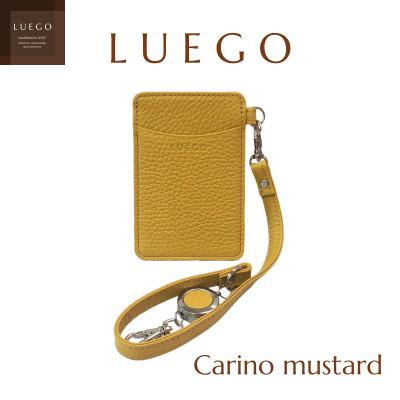 ふるさと納税 新庄市 LUEGOのCarino カリーノID&amp;パスケースリール付き(マスタード)