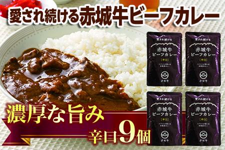 【愛され続ける】赤城牛ビーフカレー 辛口（9個）  カレー レトルト