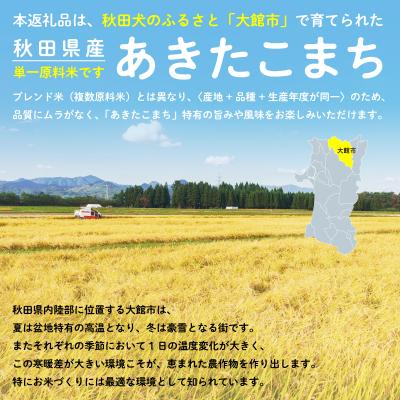 ふるさと納税 大館市 【定期便6ヶ月】令和7年産秋田県産あきたこまち(白米)10kg |  | 01