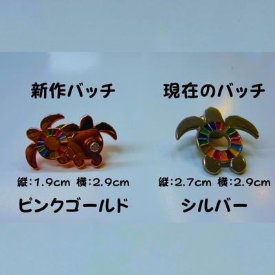 ふるさと納税 美波町 【町制20周年記念】未来へつなぐ「子ガメの帰郷」ピンバッジ 〜上品なピンクゴールド仕様〜 |  | 03