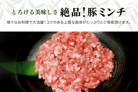 ブランド豚「ばんぶぅ」小分け ミンチ 2kg（500g×4パック） 冷凍便 2キロ たっぷり 豚肉 豚ミンチ 豚ひき肉 豚挽き肉 豚挽肉 キーマカレー ミンチカツ メンチカツ ハンバーグ 餃子 ギョウ