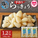 【ふるさと納税】＜手づくりらっきょう 400g×3袋セット＞ らつきょう ラッキョウ 辣韭 おつまみ 肴 ご飯のおとも 野菜 旬 漬物 国産 宮崎県産 九州産【MI321-ko】【株式会社上沖産業】