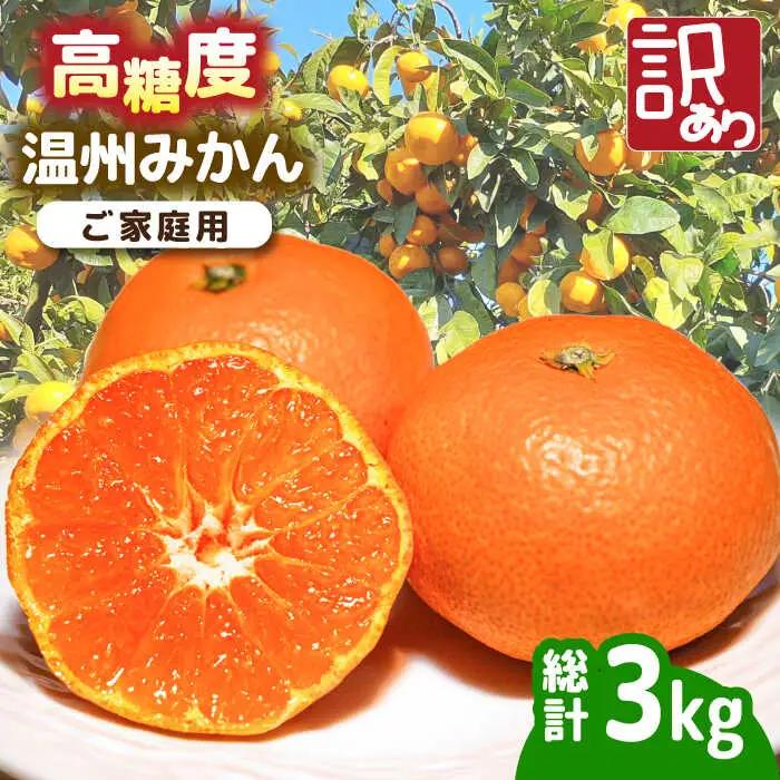 訳あり 温州みかん 約3kg みかん[SCV022]
