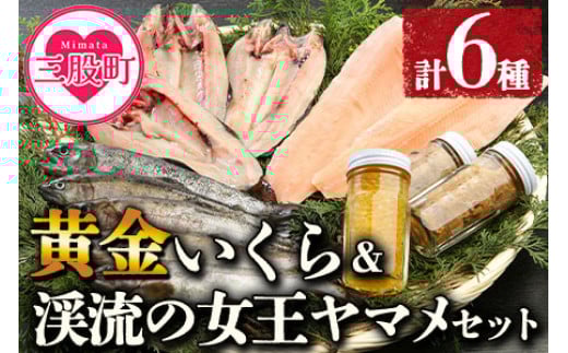 
            ＜黄金イクラと渓流の女王ヤマメ逸品セット＞(6種)黄金イクラやヤマメなどを詰め合せ！【B-0204-sk】【有限会社しゃくなげの森】
          