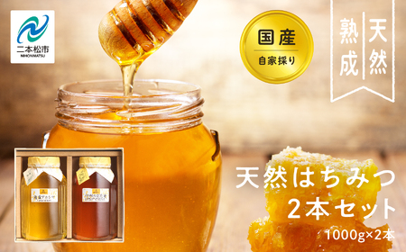 国産天然はちみつ 2本セット(1000g×2) | ハチミツ 蜂蜜【株式会社渡辺養蜂場】