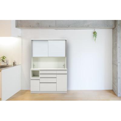 ふるさと納税 大川市 シュシュ 幅140cm カラー・高さが選べるハイタイプキッチンボード　ホワイト/ナチュラル/ブラウン