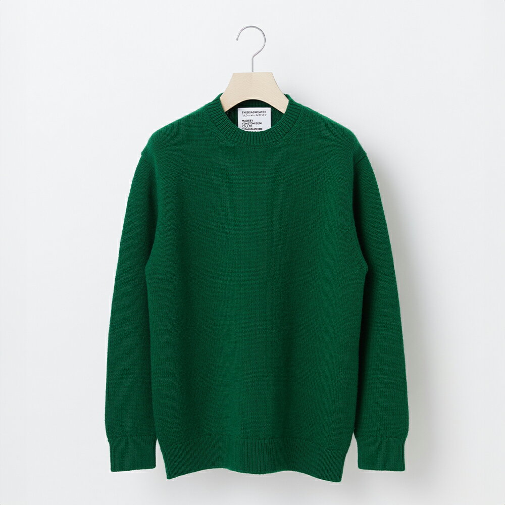 【ふるさと納税】 ≪先行予約≫【THISISASWEATER.】A1 : A SWEATER IS ORDINARY GREEN グリーン カシミヤセーター 服 洋服 ユニセックス メンズ レディース ブランド 山形県 山辺町 送料無料 yt-soxxg ※沖縄・離島への配送不可