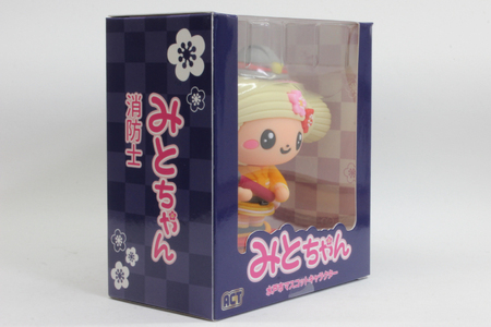 【数量限定】水戸市マスコットキャラクター「みとちゃん」消防士PVCフィギュア　約8.5cm（LM-1）