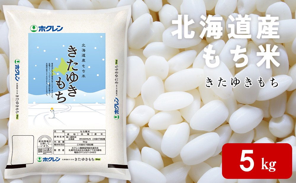 北海道産 もち米 <きたゆきもち＞5kg