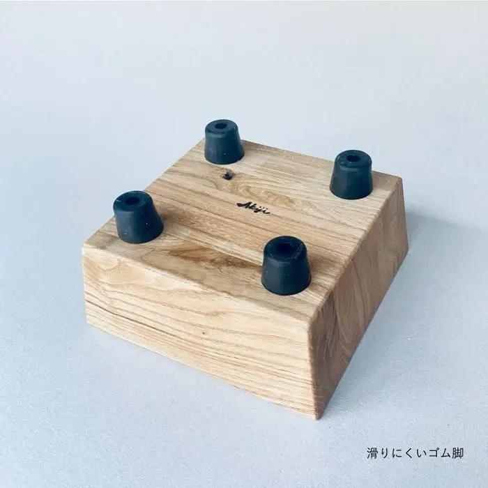 ペットフードテーブル carving S （福岡市内製造）（ガラスボウル付き） | 食器 テーブルウェア クラフト 民芸 日用品 ペット ペット用品 人気 おすすめ 送料無料