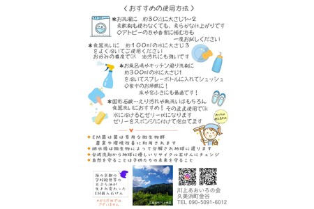 海の京都　学校給食の廃食油からリサイクルしたEM菌入石けん　/　粉石けん200g×3袋＋固形石鹸3個　