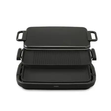 ワイドホットプレート2枚 SWHP-012-B アイリスオーヤマ_家電製品 キッチン家電  _【配送不可地域：離島・沖縄県】【1550627】