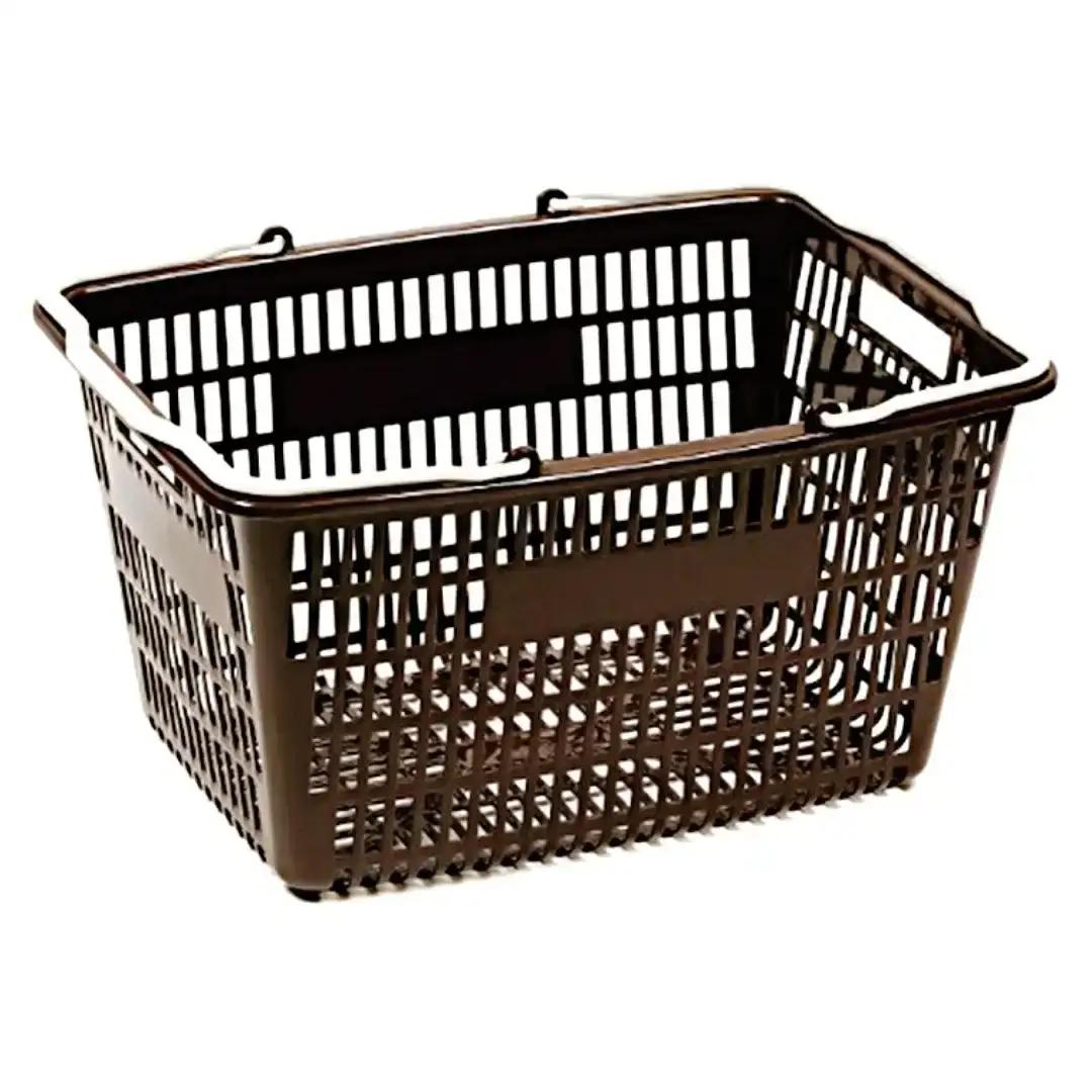お買い物かご アイボリー 8個セット ショッピングバスケット
