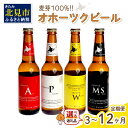 【ふるさと納税】【選べる定期便】オホーツクビール ( ふるさと納税 ビール ふるさと納税 クラフトビール 飲料 飲み物 お酒 地ビール アルコール 4本 6本 8本 12本 16本 24本 3回 6回 12回 セット 詰め合わせ )