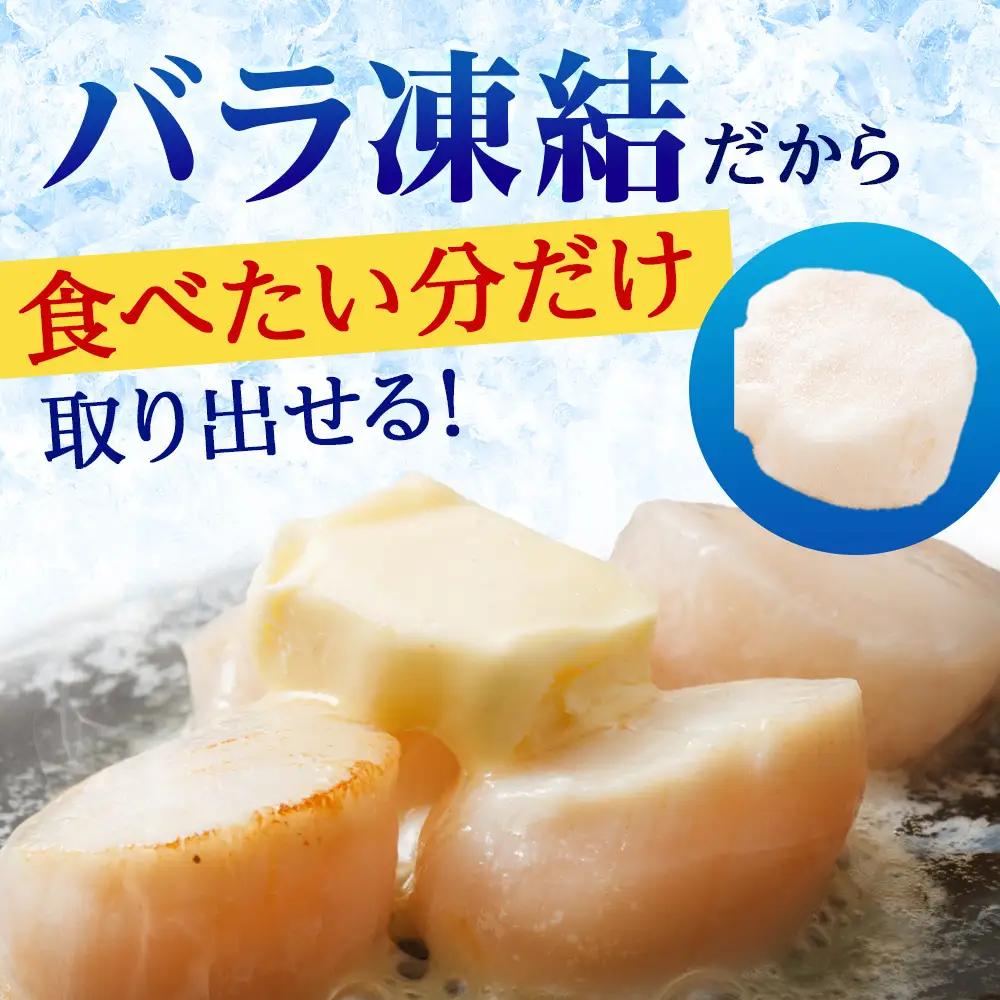 北海道産 白老加工 ホタテ玉冷〈フレーク〉500g×2＜斉藤水産＞
