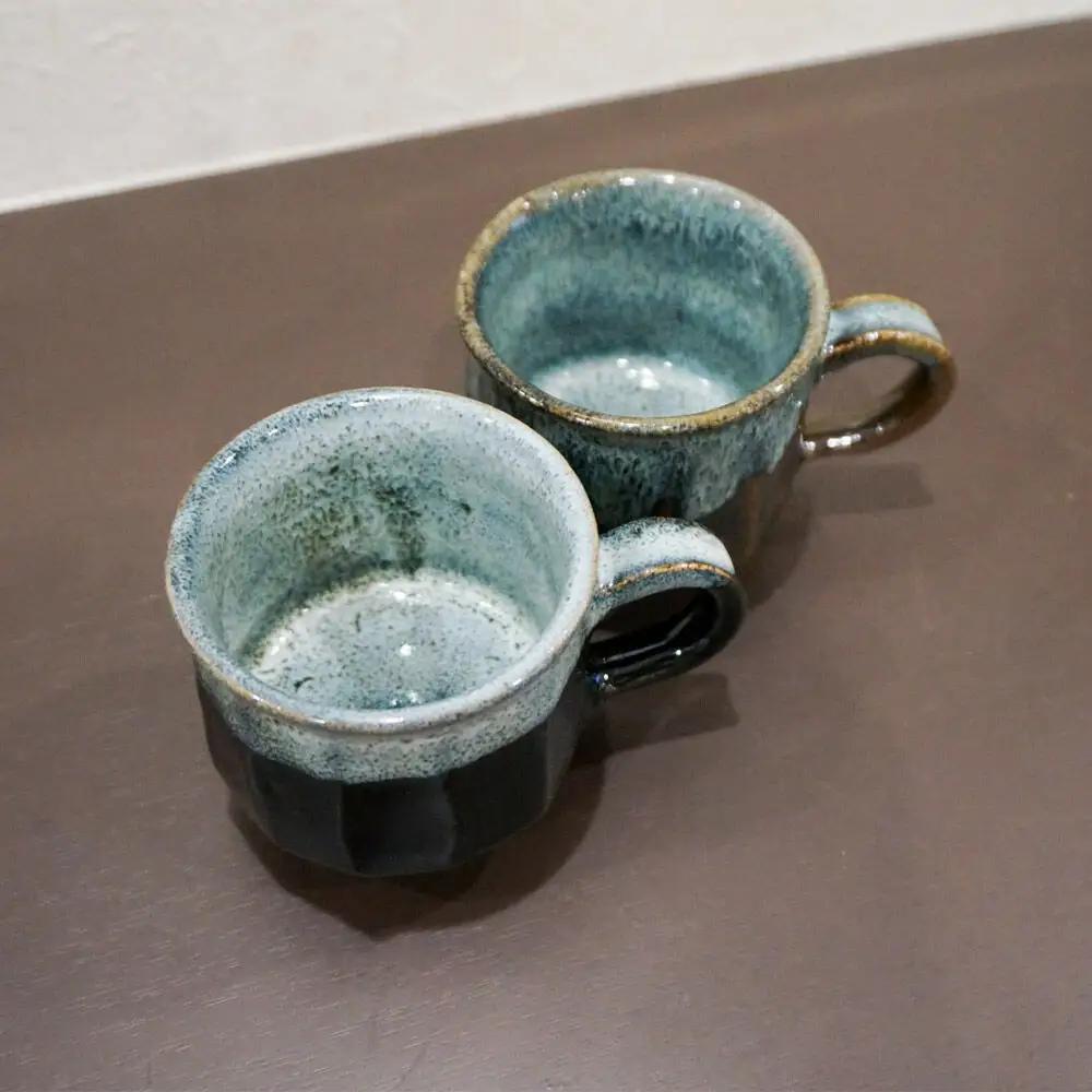 コーヒーカップ 津軽焼 コーヒーカップセット（2セット）工芸品 青森県弘前市 草邑